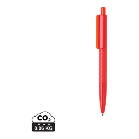 Werbeartikel X3 Stift – rot – mit Logo bedruckt