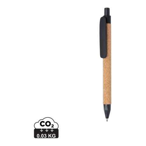 Werbeartikel ECO-Stift – schwarz – mit Logo bedruckt