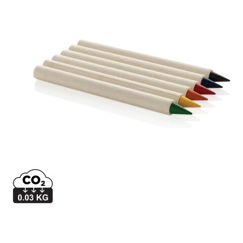 Micki GRS Infinity 6-teiliges Buntstift-Set weiß | ohne Werbeanbringung