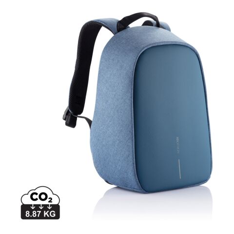 Mitarbeitergeschenk Rucksack Bobby Hero Small – blau-schwarz – mit Logo bestickt 11l nachhaltiger Backpack für das Mitarbeiter-Onboarding