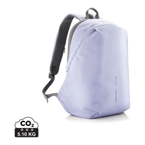 Werbeartikel Bobby Soft, Anti-Diebstahl-Rucksack – lavendel-grau – mit Logo bedruckt