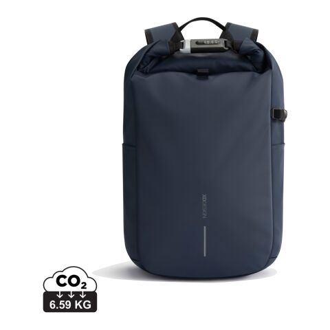 Urban wasserabweisender Anti-Diebstahl Rucksack marineblau meliert-schwarz | ohne Werbeanbringung | Nicht verfügbar | Nicht verfügbar