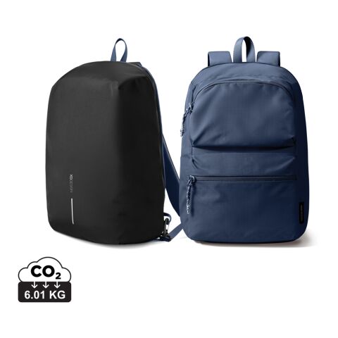 Werbeartikel XD Design Switch 2-in-1 Rucksack – marineblau-schwarz – mit Logo bedruckt
