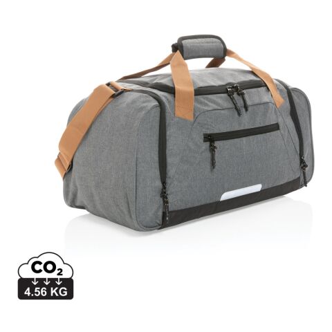 Werbeartikel Impact AWARE Urban Outdoor Wochenendtasche – grau – Reisetaschen, Koffer, Trolleys & Gepäck mit Logo bedruckt