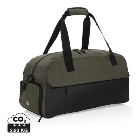 Werbeartikel Kazu AWARE RPET Weekend-Duffel-Bag – grün – mit Logo bedruckt