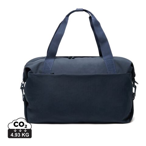 Werbeartikel KENTO URBAN Weekender aus RCS recyceltem Nylon – navy blau – Sporttasche / Reisetasche mit Logo bedruckt
