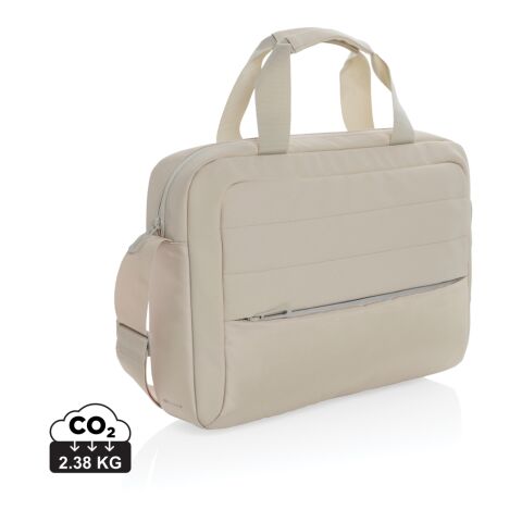 Werbeartikel "Armond AWARE RPET 15.6"" Laptop-Tasche" – grau – mit Logo bedruckt