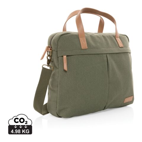 Impact AWARE™ 16 oz. rCanvas Laptop-Tasche grün | ohne Werbeanbringung | Nicht verfügbar | Nicht verfügbar | Nicht verfügbar