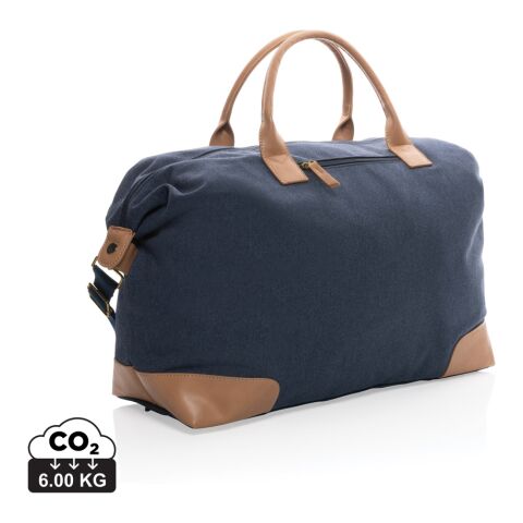 Impact AWARE™ 16 oz. rCanvas große Wochenendtasche blau | ohne Werbeanbringung | Nicht verfügbar | Nicht verfügbar | Nicht verfügbar