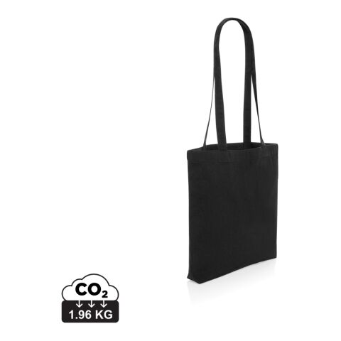 Impact Aware™ recycelte Baumwolltasche schwarz | ohne Werbeanbringung | Nicht verfügbar | Nicht verfügbar | Nicht verfügbar