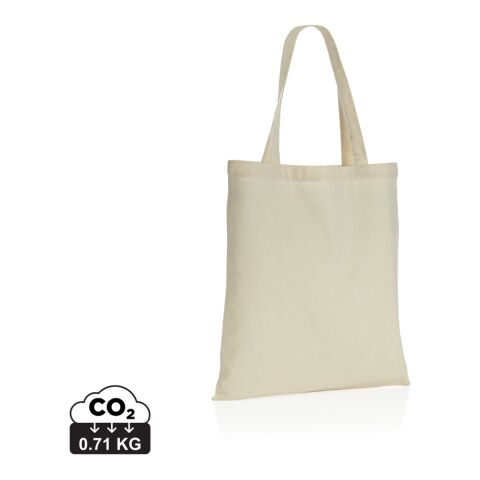 Werbeartikel Impact AWARE recycelte Baumwolltasche 145gr – weiß – Jutebeutel / Stoffbeutel / Baumwolltasche / Stofftasche mit Logo bedruckt