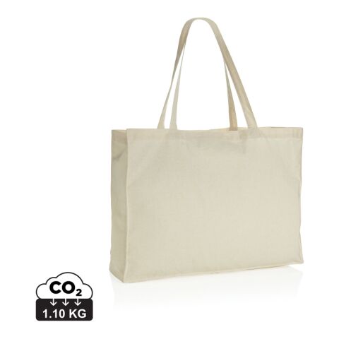 Werbeartikel Impact AWARE recycelte Baumwoll-Shopper 145gr – weiß – mit Logo bedruckt