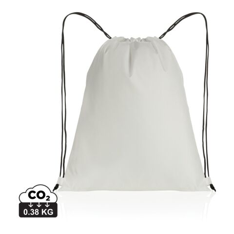 Werbeartikel Impact AWARE™ RPET 190T Sportbeutel – weiß –  Turnbeutel / Sportbeutel mit Logo bedruckt