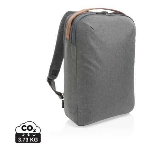 Impact AWARE™ 300D Two-Tone Deluxe 15.6&quot; Laptop-Rucksack grau | ohne Werbeanbringung | Nicht verfügbar | Nicht verfügbar