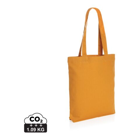 Werbeartikel Impact Aware™ 285g/m² Tragetasche aus recyceltem Canvas – sonnenuhr orange – mit Logo bedruckt