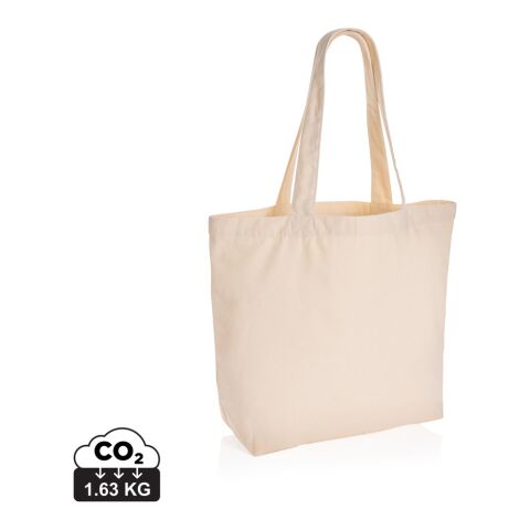 Werbeartikel Impact Aware 240g/m² rcCanvas Shopper + Tasche, ungefärbt – weiß