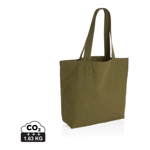 Werbeartikel Impact Aware 240g/m² rcCanvas Shopper + Tasche, ungefärbt – grün