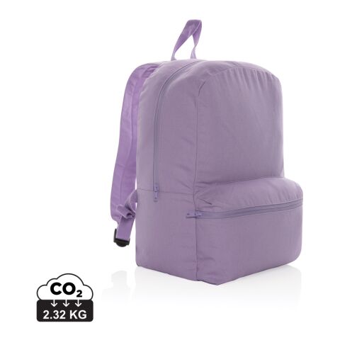 Werbeartikel Impact Aware 285g/m² Rucksack aus Recycled Canvas | Lavendel | mit Logo bedrucken