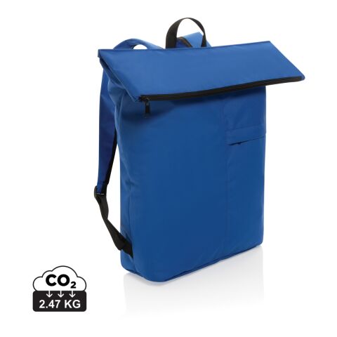 Werbeartikel Dillon AWARE RPET faltbarer Lightweight-Rucksack – Königsblau – mit Logo bedruckt