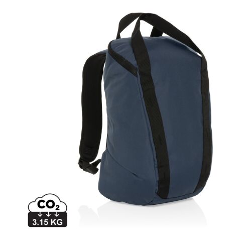 Werbeartikel Sienna AWARE RPET 14" Everyday Laptop-Rucksack – marineblau – mit Logo bedruckt