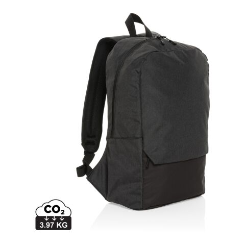Werbeartikel "Kazu AWARE 15,6"" RPET Laptop-Rucksack" – schwarz – mit Logo bedruckt