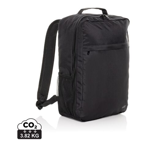 Werbeartikel Swiss Peak Aware RPET Essential 15.6" Laptop-Rucksack – schwarz – mit Logo bedruckt