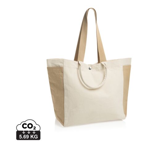 BEAU AWARE™ Allround-Shopper aus rec. Canvas 400gr/m² weiß | ohne Werbeanbringung