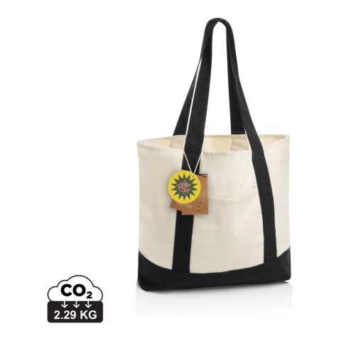 SHOP LOCAL AWARE™ Tasche aus recycelter Baumwolle, 350g/m² schwarz