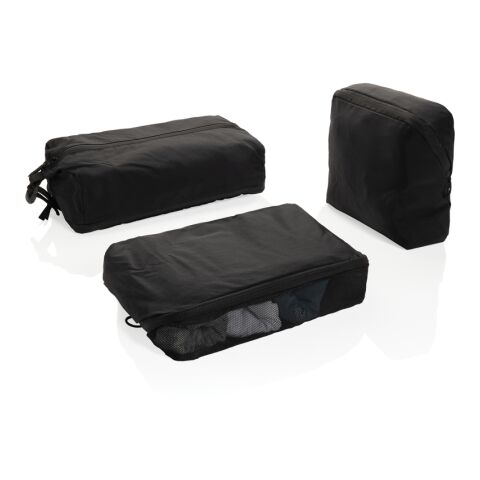 KENTO URBAN Packing Cube Set aus RCS recyceltem Nylon schwarz