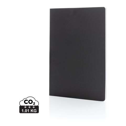 Impact Softcover A5 Notizbuch mit Steinpapier schwarz | ohne Werbeanbringung | Nicht verfügbar | Nicht verfügbar