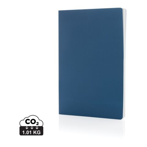 Impact Softcover A5 Notizbuch mit Steinpapier blau | ohne Werbeanbringung | Nicht verfügbar | Nicht verfügbar
