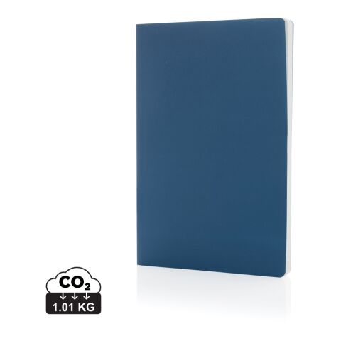 Impact Softcover A5 Notizbuch mit Steinpapier blau | ohne Werbeanbringung | Nicht verfügbar | Nicht verfügbar