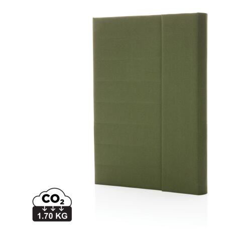 Impact Aware™ A5 Notebook mit Magnetverschluss grün | ohne Werbeanbringung | Nicht verfügbar | Nicht verfügbar