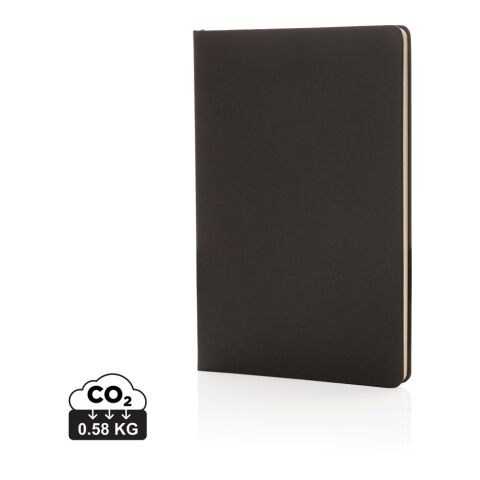 Mitarbeitergeschenk Notizbuch FSC Hardcover – schwarz – mit Logo geprägt DIN A5 liniert 160 Seiten nachhaltiges Bürozubehör