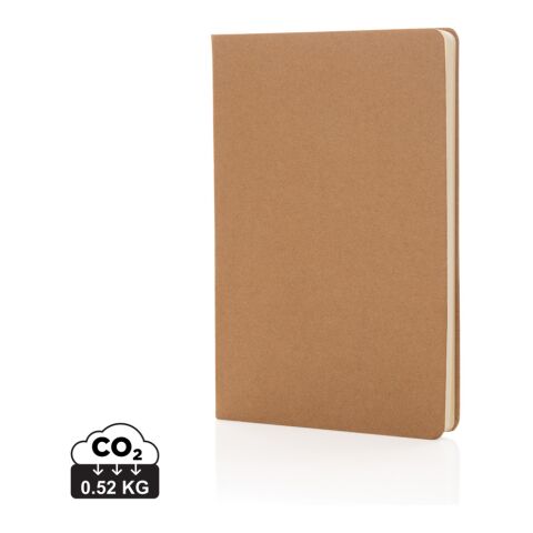 Werbeartikel A5 FSC Hardcover Notizbuch – braun – mit Logo bedruckt