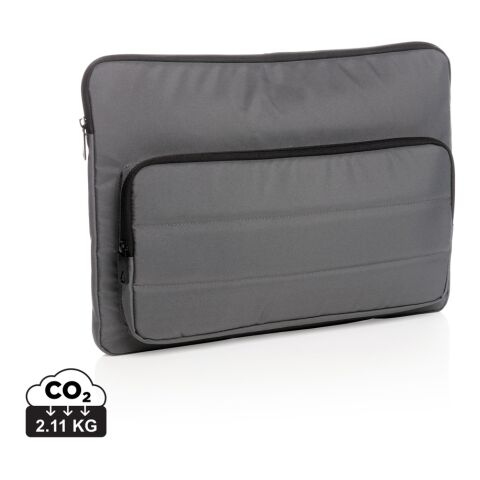 Werbeartikel Impact AWARE RPET 15,6" Laptop-Sleeve – grau – mit Logo bedruckt