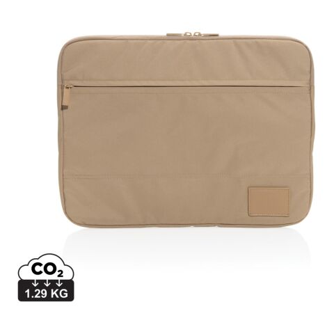Werbeartikel "Impact AWARE™ 14" Laptop-Sleeve" – braun – mit Logo bedruckt