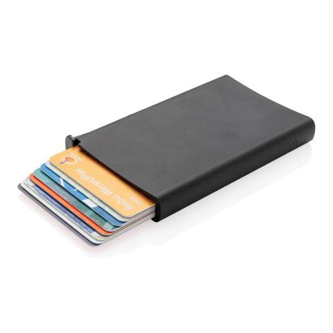 Aluminium RFID Kartenhalter schwarz | ohne Werbeanbringung | Nicht verfügbar | Nicht verfügbar