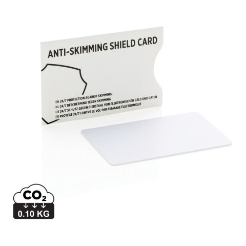 Anti-Skimming-Karte weiß | ohne Werbeanbringung | Nicht verfügbar | Nicht verfügbar