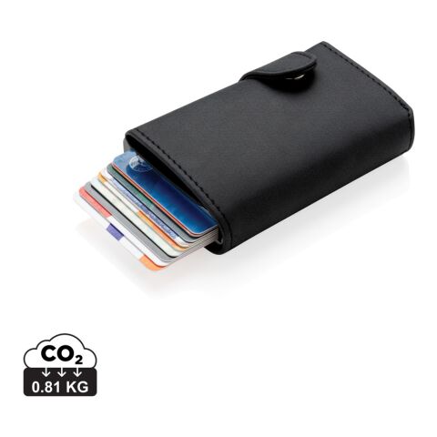 Aluminium RFID Kartenhalter mit PU-Börse 