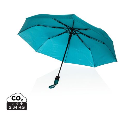 Werbeartikel 21" Impact AWARE 190T Mini-Regenschirm mit Auto-Open – Grünspan – mit Logo bedruckt