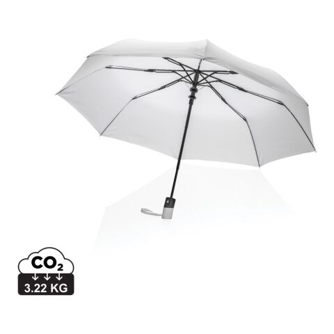 21&quot; Impact AWARE™ RPET 190T Mini-Schirm automatic open weiß | ohne Werbeanbringung | Nicht verfügbar | Nicht verfügbar