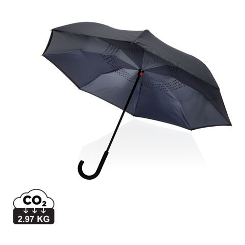 23&quot; Impact AWARE™ RPET 190T umgekehrter Schirm grau | ohne Werbeanbringung | Nicht verfügbar | Nicht verfügbar