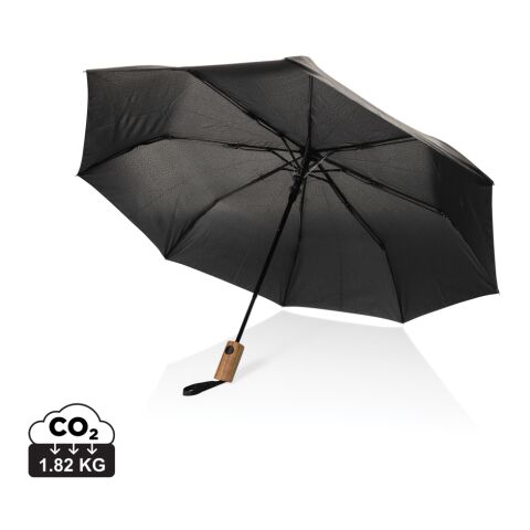 Kaycey 21“ Auto-Open Mini-Regenschirm aus AWARE™ rPET schwarz | ohne Werbeanbringung | Nicht verfügbar | Nicht verfügbar