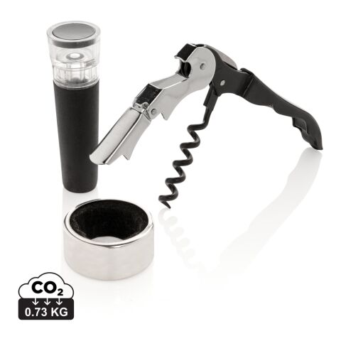 Vino 3-tlg. Sommelier Set silber | ohne Werbeanbringung | Nicht verfügbar | Nicht verfügbar