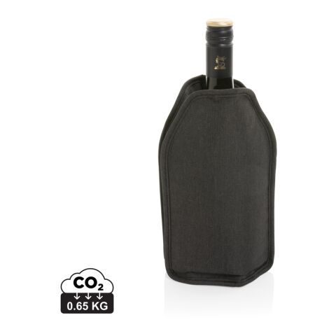 Vino AWARE™ rPET Weinkühler-Sleeve schwarz | ohne Werbeanbringung | Nicht verfügbar | Nicht verfügbar