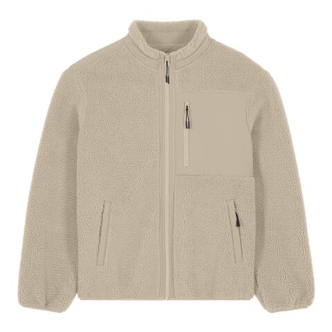 Stanley&amp;Stella - Brooker Unisex-Sherpa-Jacke beige | XS | ohne Werbeanbringung