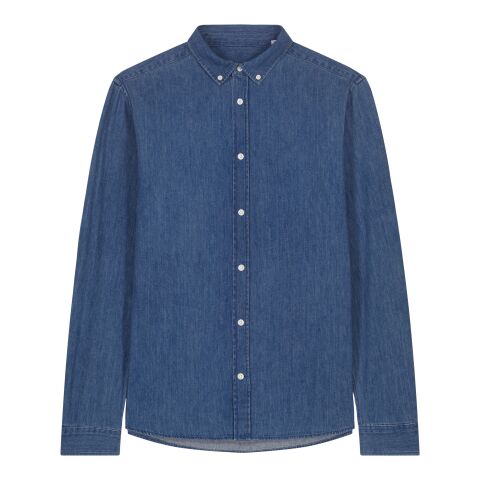 Stanley&amp;Stella - Stanley Denim Shirt Mittelblau | S | ohne Werbeanbringung