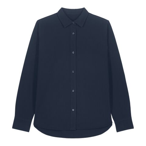 Werbeartikel Stanley&Stella - Stella Oxford Shirt – marineblau – XL – mit Logo bedruckt
