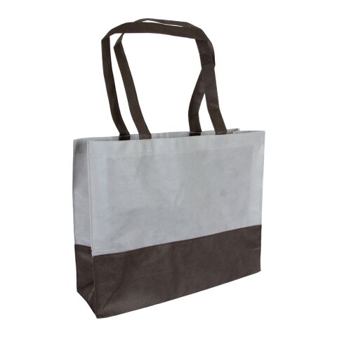 City Bag Shopping Tasche 38x29cm grau/schwarz | ohne Werbeanbringung | 1-farbiger Druck